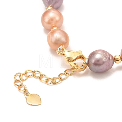 Natural Pearl Beaded Bracelets BJEW-D447-09G-01-1