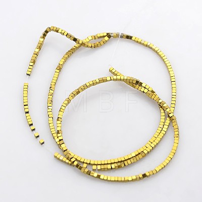 Electroplate Non-magnetic Synthetic Hematite Beads Strands G-J212E-07-1