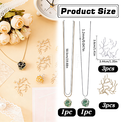 2Pcs 2 Colors 1.2MM 304 Stainless Steel Round Snake Chain Necklaces NJEW-WR0001-11-1