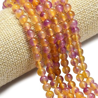 Natural Malaysia Jade Beads Strands G-L645-C01-4mm-32-1