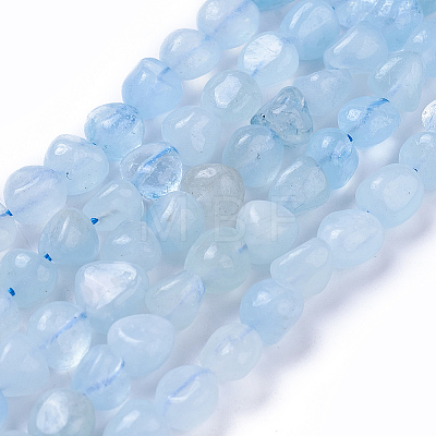 Natural Aquamarine Beads Strands G-P433-06B-01-1