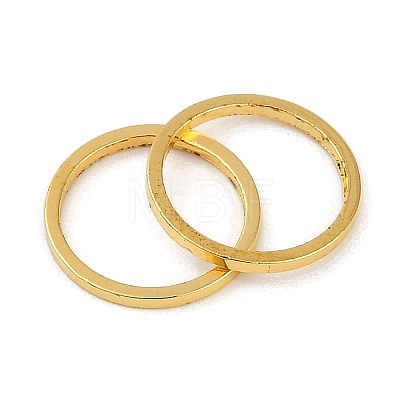 Rack Plating Brass Linking Rings KK-P286-01B-G-1