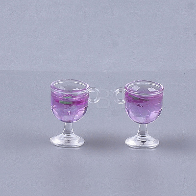 Resin Cup Pendants X-CRES-S359-11G-1