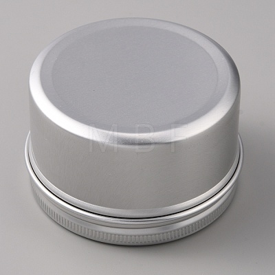 Aluminium Shallow Round Candle Tins AJEW-WH0326-03A-1