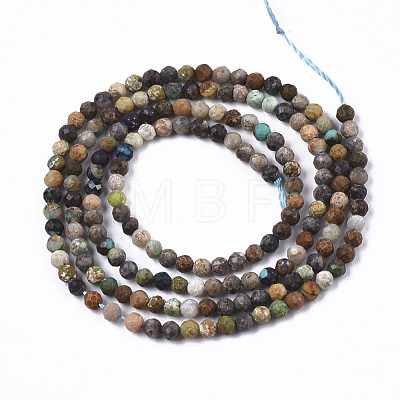Natural Green Turquoise Beads Strands G-N328-001C-1