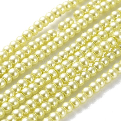 Glass Pearl Beads Strands HY-3D-B04-1