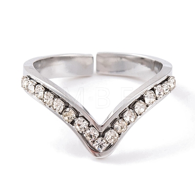 304 Stainless Steel Finger Ring for Women RJEW-C086-12-P-1