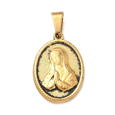 Religion 304 Stainless Steel Pendants STAS-H264-13D-AG-1
