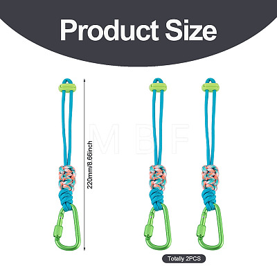 Polyester Cord Ropes Pendant Decorations HJEW-TADJ0022-02C-1