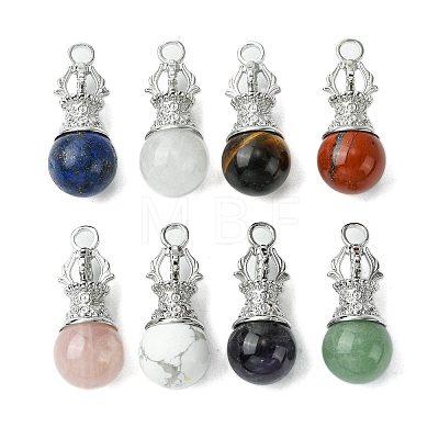 Natural Mixed Stone Pendants G-C114-04P-1