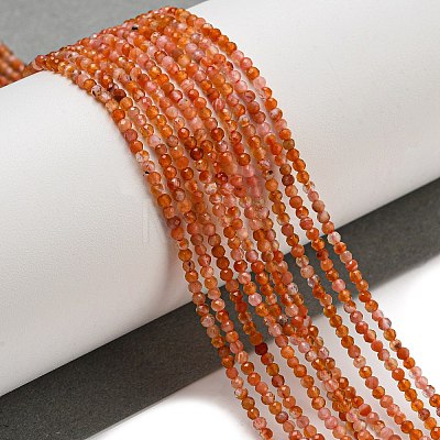 Natural Carnelian Beads Strands G-A129-A01-01-1