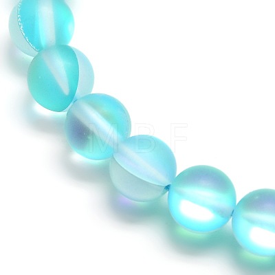 Synthetic Moonstone Beads Strands G-F142-8mm-03-1