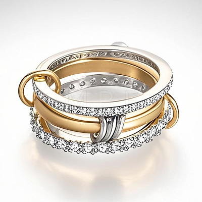 Ring Alloy with Crystal Rhinestone Finger Rings FS-WGDB9DD-03-1