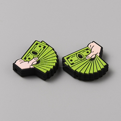 U.S. Dollar Food Grade Eco-Friendly Silicone Focal Beads SIL-CJC0007-02A-1