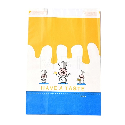 Rectangle with Cooks Pattern Paper Baking Bags CARB-K0001-01G-1