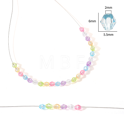 Transparent Acrylic Beads TACR-YW0001-6MM-01-1