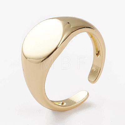 Brass Cuff Rings X-RJEW-C101-03G-1