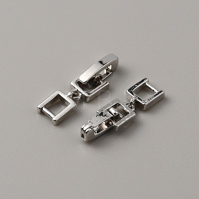 Brass Fold Over Clasps LS-KK-WH0046-51P-1