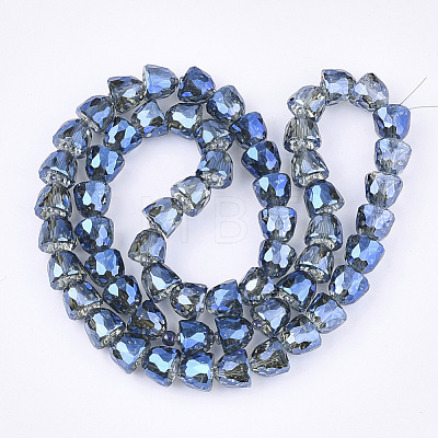 Electroplated Glass Beads EGLA-T016-01-B01-1