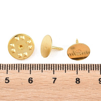 50Pcs Iron Butterfly Clutches Pin Backs IFIN-H066-01G-1