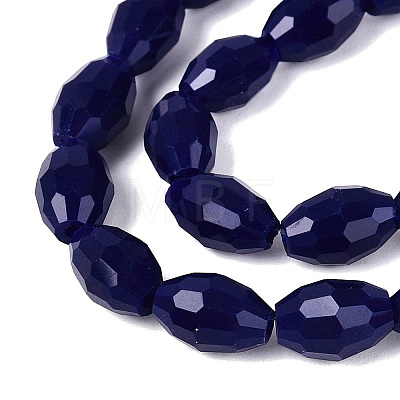 Opaque Solid Color Glass Beads Strands GLAA-N071-01A-C09-1