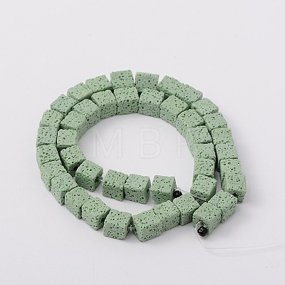 Dyed & Natural Lava Rock Beads Strands G-L435-01-8mm-15-1