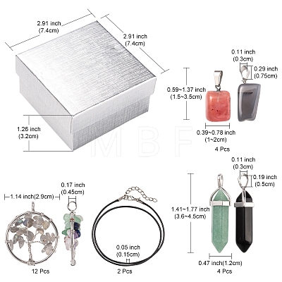 DIY Gemstone Necklace Making Kit DIY-FS0003-53-1
