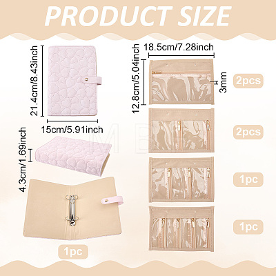 1Pc Heart Textured PU Imitation Leather Jewelry Loose Leaf Bider Cover for Earrings Bracelets Necklaces AJEW-FG0005-93-1