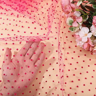 Polyester Polka Dot Fabric DIY-PH0038-36A-1