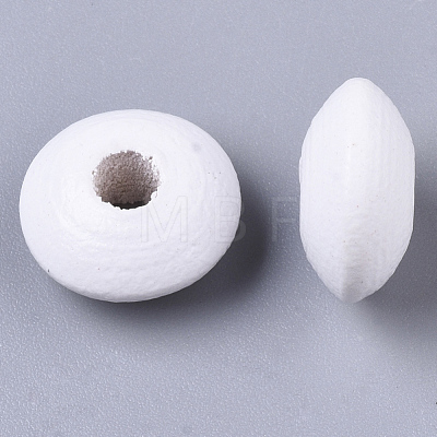 Dyed Natural Beech Wood Beads WOOD-T015-43H-1