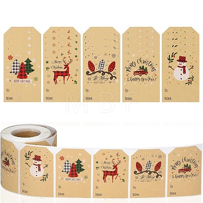 Christmas Theme Cartoon Paper Stickers STIC-P013-08B-1