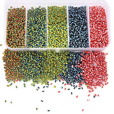 12/0 Opaque Colours Seep Glass Beads SEED-YW0001-09A-1