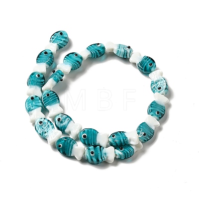 Handmade Lampwork Beads Strands LAMP-G154-07D-1