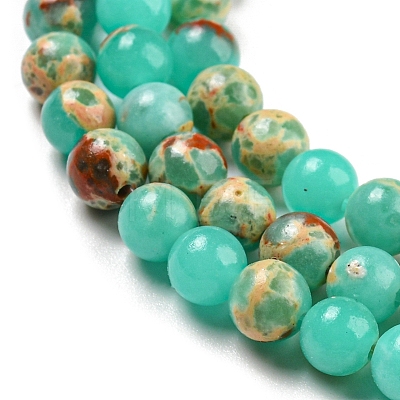 Synthetic Imperial Jasper Dyed Beads Strands G-D077-A01-02C-1