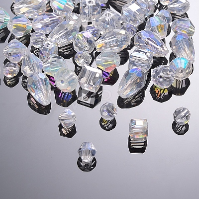 12 Style Electroplate Glass Beads EGLA-SZ0001-18-1