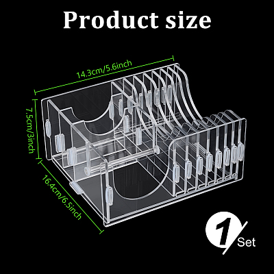 Acrylic Musical Record Organizer Holder ODIS-WH0043-293-1