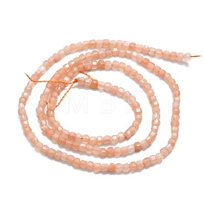 Natural Sunstone Beads Strands G-P457-B01-20-1