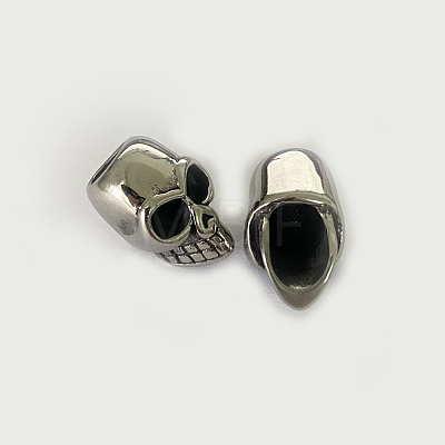 Skull 304 Stainless Steel Beads STAS-I037-63A-1