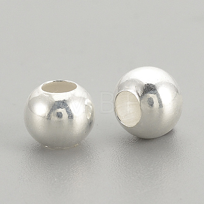 925 Sterling Silver Beads STER-S002-12-3mm-1