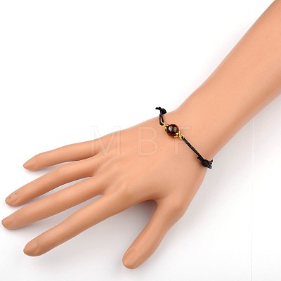 Gemstone Adjustable Link Bracelets X-BJEW-JB01554-01-1
