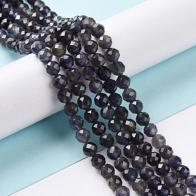 Natural Iolite Beads Strands G-P488-02A-1
