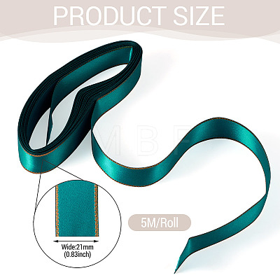 5M Polyester Gold Edged Satin Ribbon OCOR-TADJ0001-05B-1