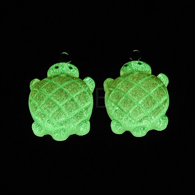 Gradient Color & Luminous Opaque Resin Pendants RESI-S011-01D-1