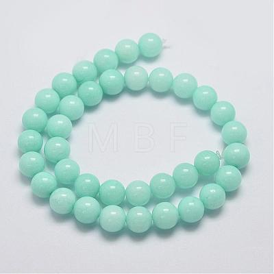 Natural & Dyed Malaysia Jade Bead Strands G-A146-6mm-B-1