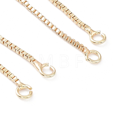 Rack Plating Brass Box Chain Link Bracelet Making KK-A183-02G-1