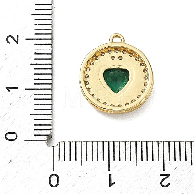Brass Micro Pave Cubic Zirconia Pendants KK-CBA74BF-12G-01C-1