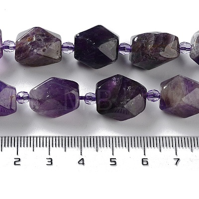 Natural Amethyst Beads Strands G-C182-16-01-1