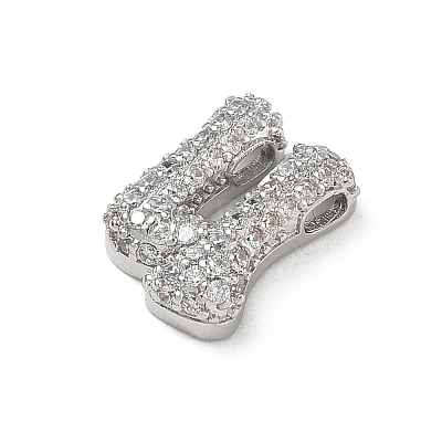 Brass Micro Pave Cubic Zirconia Pendants KK-A300-02P-U-1