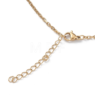 Ion Plating(IP) 304 Stainless Steel Cable Chain Necklace for Men Women STAS-B039-05G-1