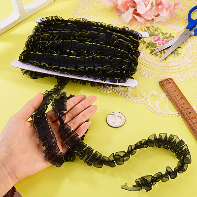 10M Double Layer Polyester Lace Ribbon OCOR-TA0004-14A-1